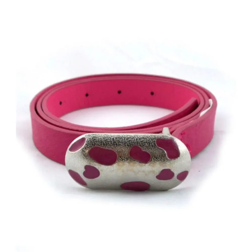 Leopard Print Plated Belt